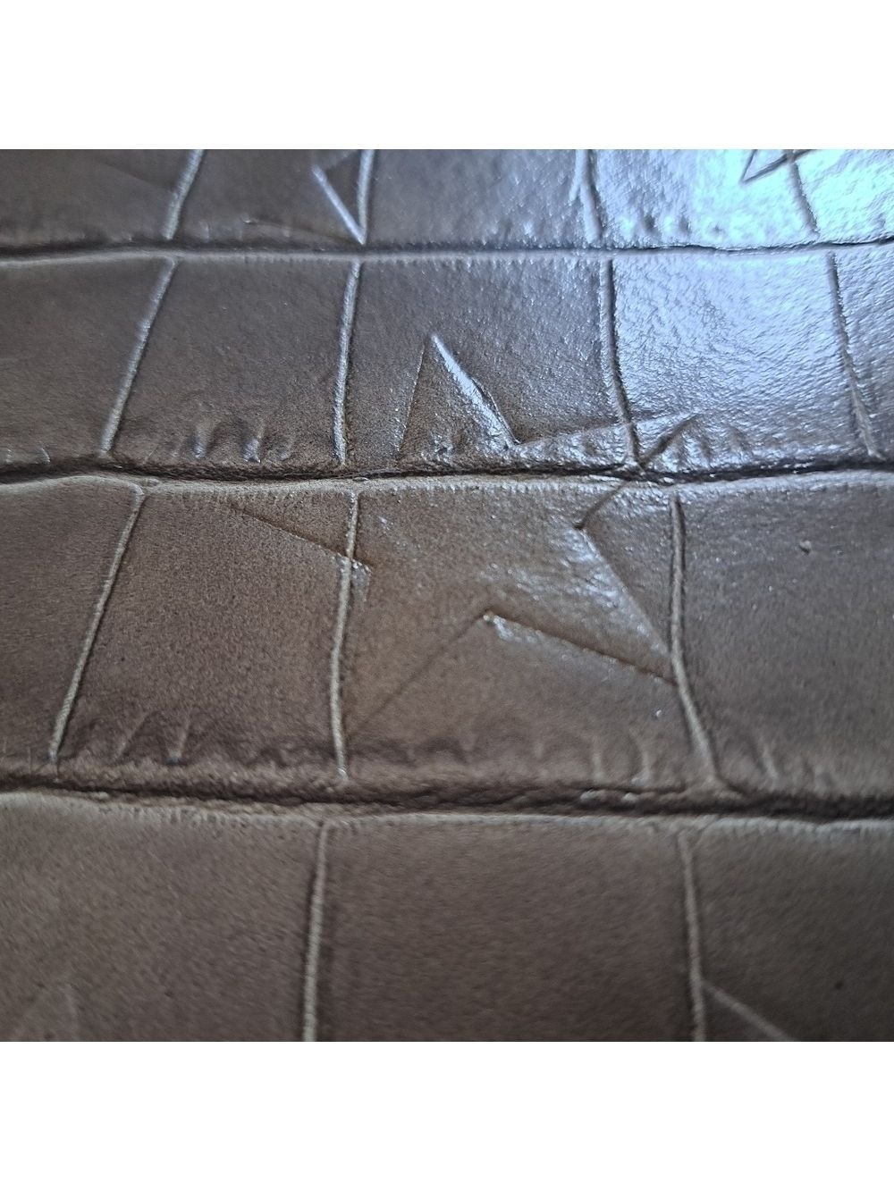 CLAUDIA FIRENZE Italy embossed Stars croc look leather chunky chain purse bag - Picture 16 of 16